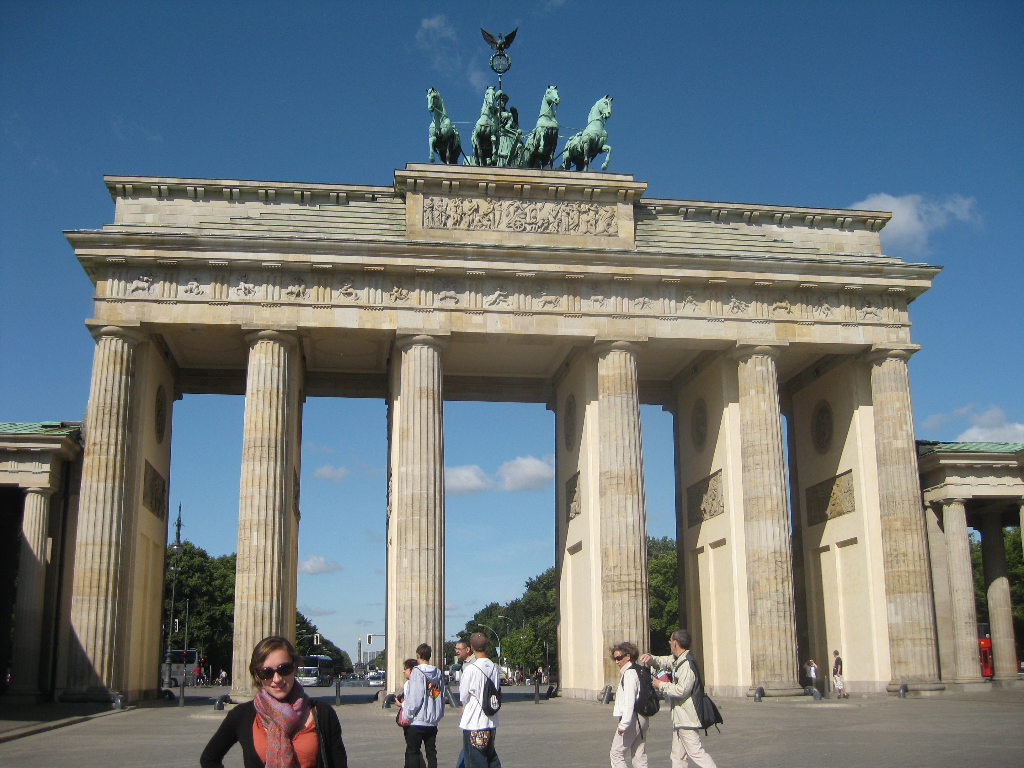in front of the Brandenburg Gate