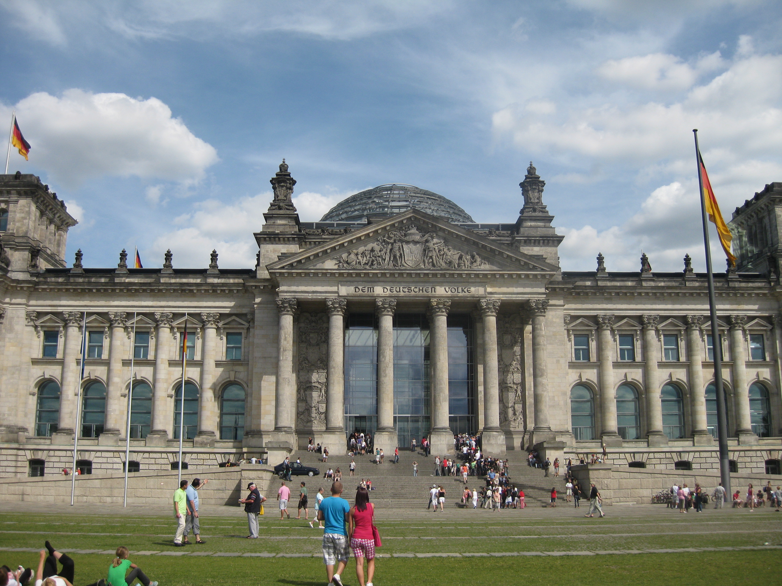 Reichstag building, home to the German Parliament