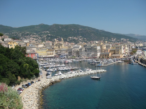 view of Bastia from the citadel